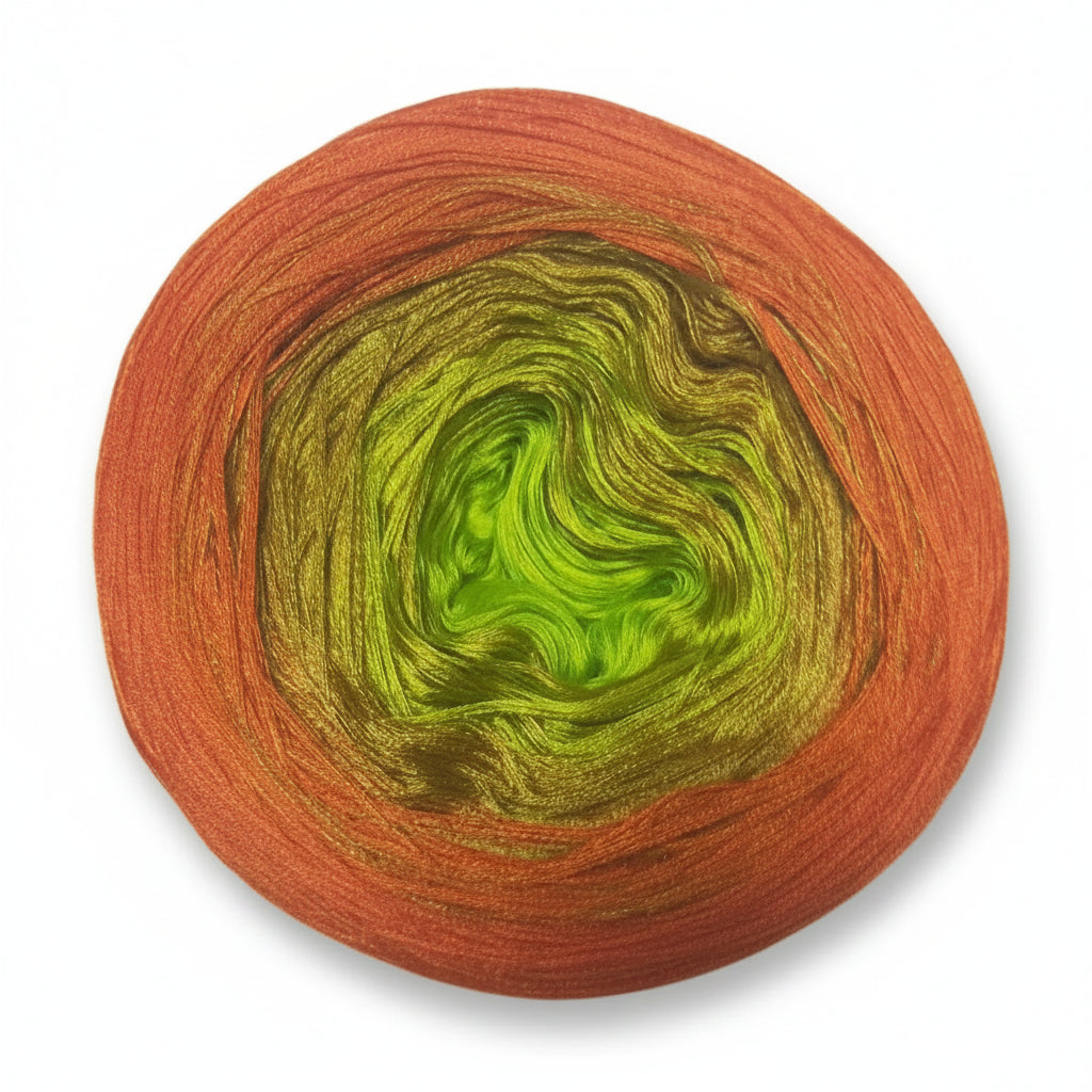 Mercerised Cotton Ombre Rainbow MegaCake XXL 400g