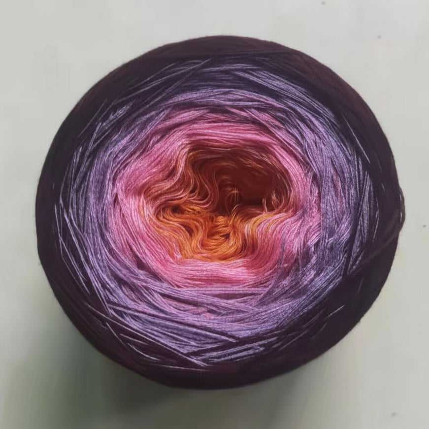 Mercerised Cotton Ombre Rainbow MegaCake XXL 400g