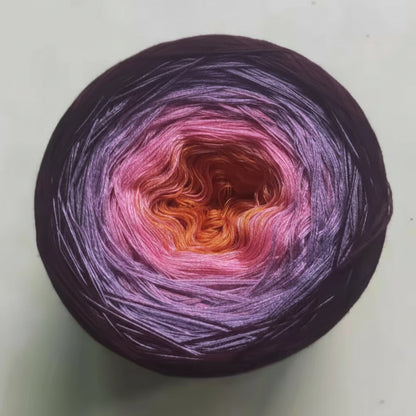 Mercerised Cotton Ombre Rainbow MegaCake XXL 400g