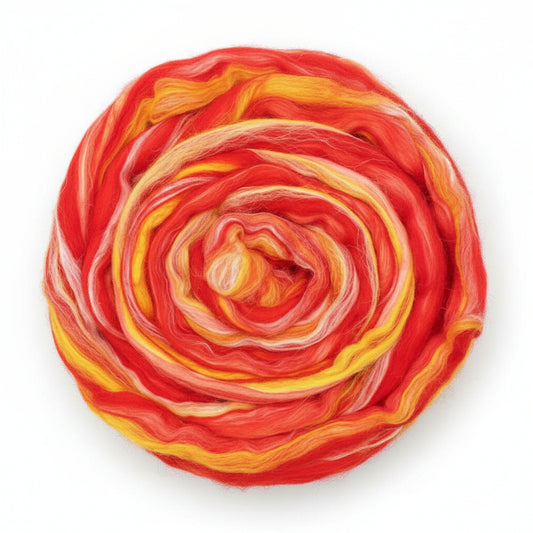 Firestarter - Extrafine Merino Wool Roving 150g