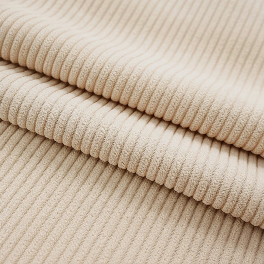 Tissu velours côtelé en polyester de qualité supérieure (350 g/m²)