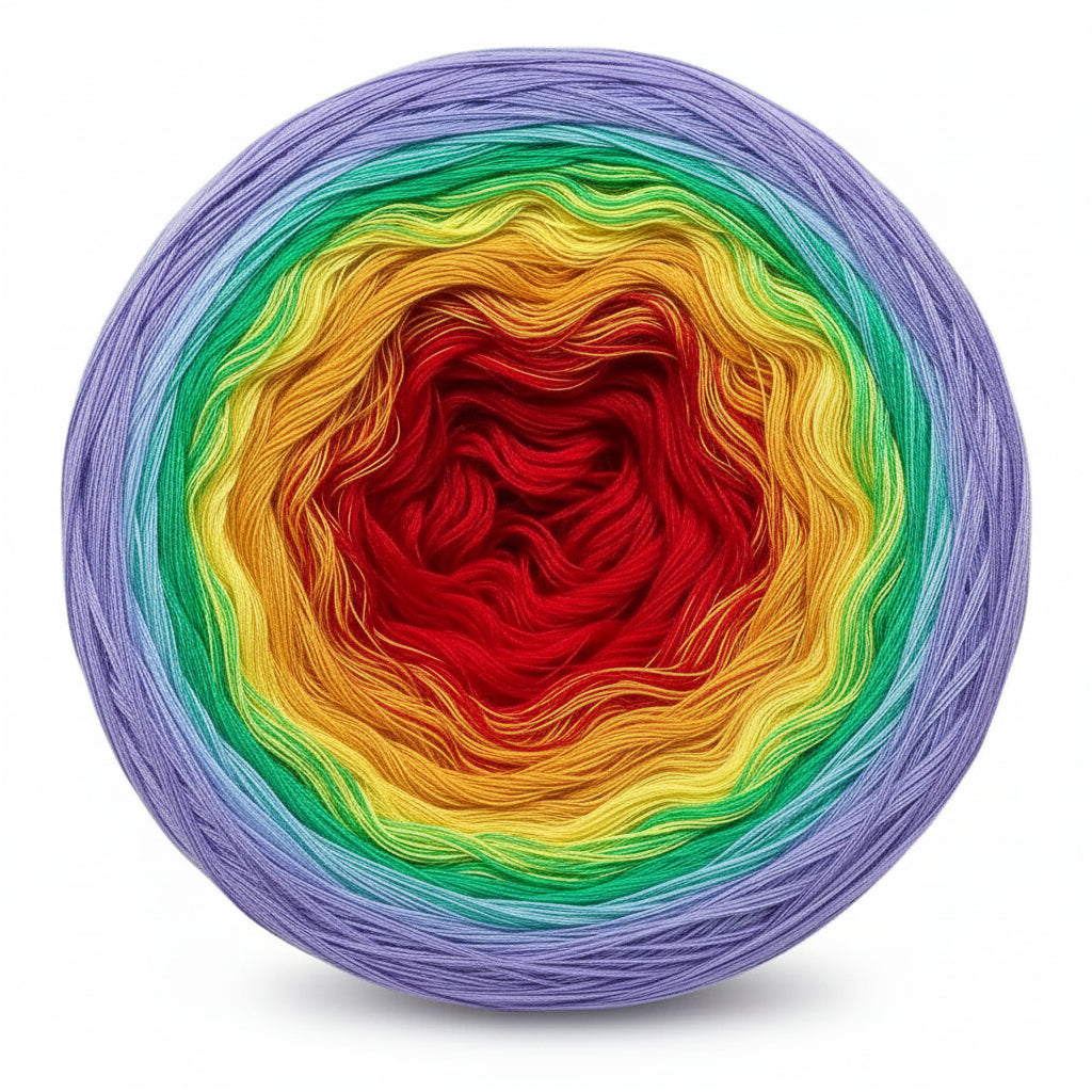 Organic Cotton Ombre Rainbow Cake XL 300g