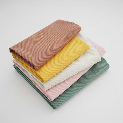 Tissu velours côtelé en polyester de qualité supérieure (350 g/m²)