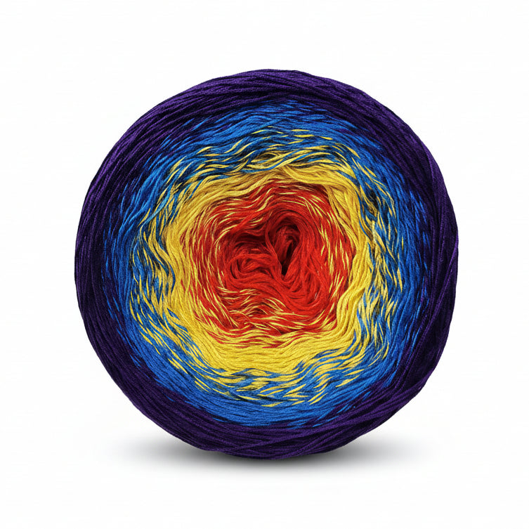 Organic Cotton Ombre Rainbow Cake XL 300g