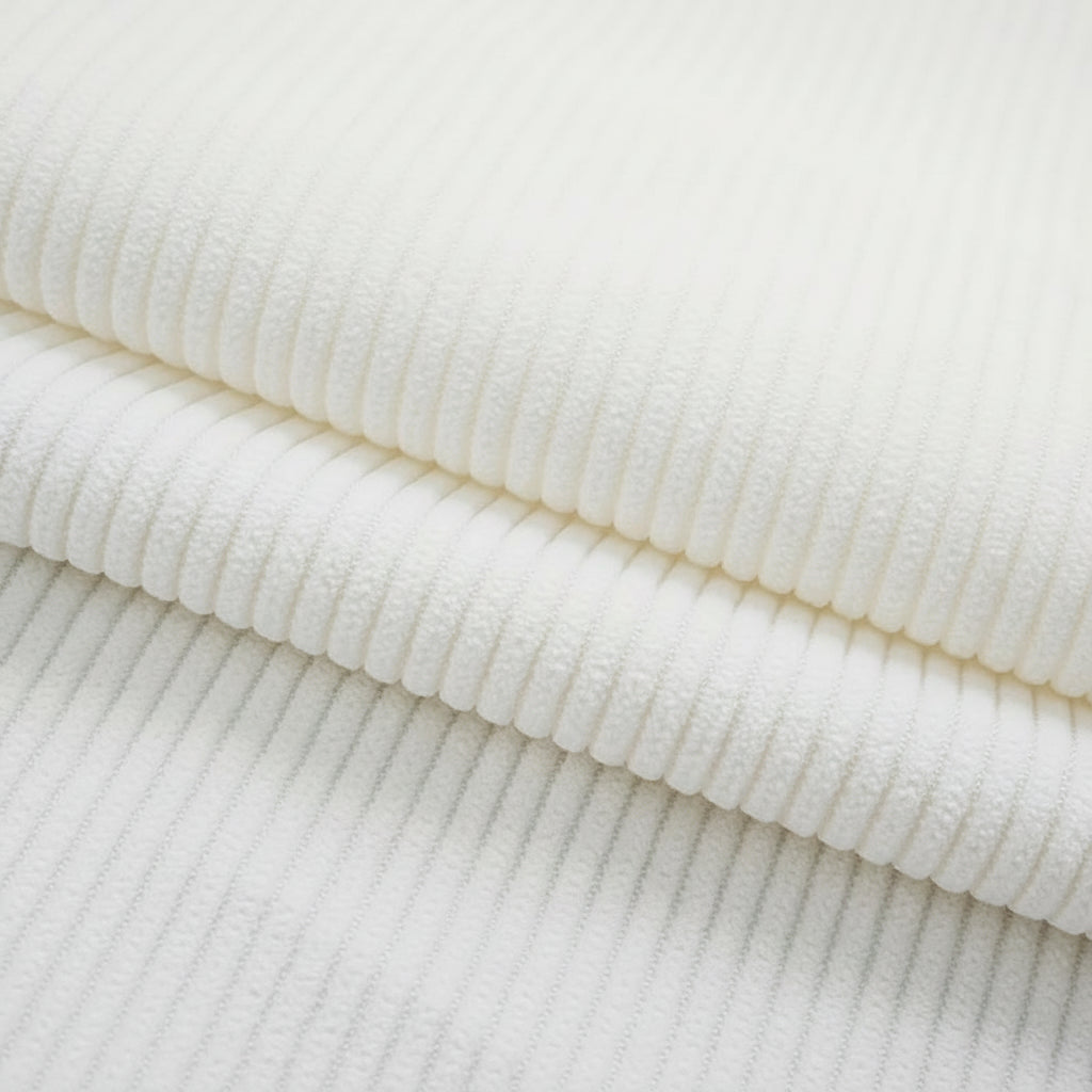 Tissu velours côtelé en polyester de qualité supérieure (350 g/m²)