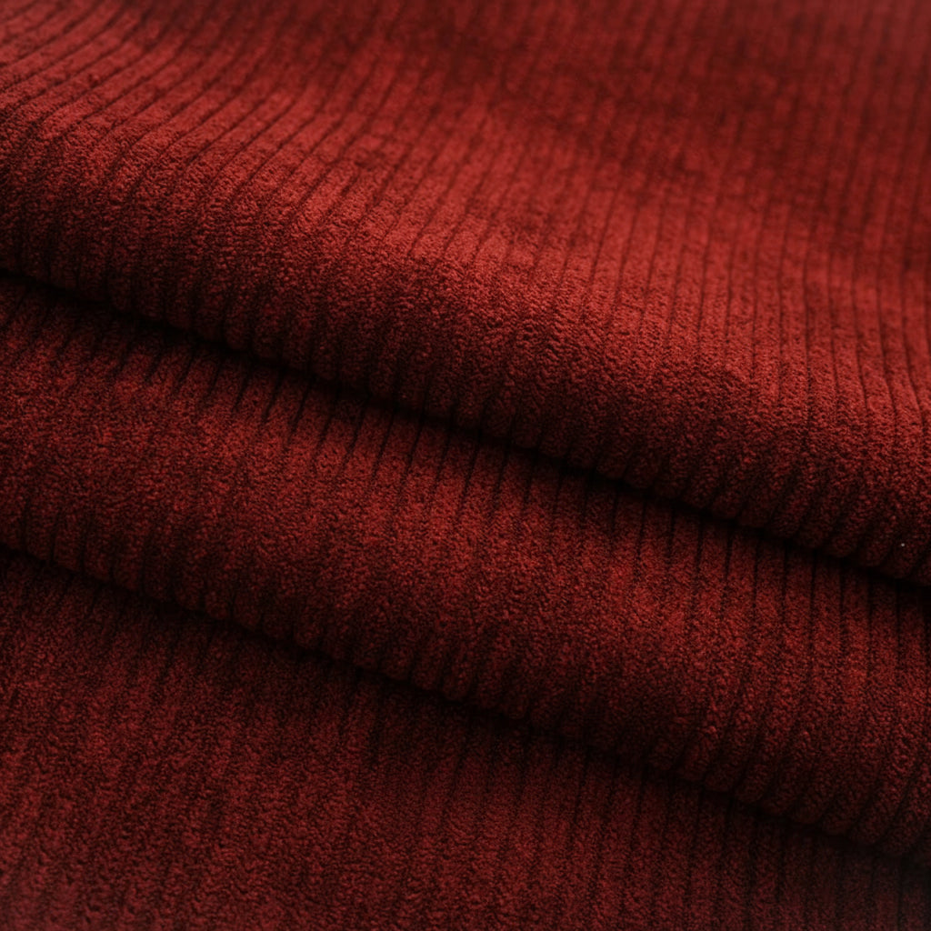 Tissu velours côtelé en polyester de qualité supérieure (350 g/m²)