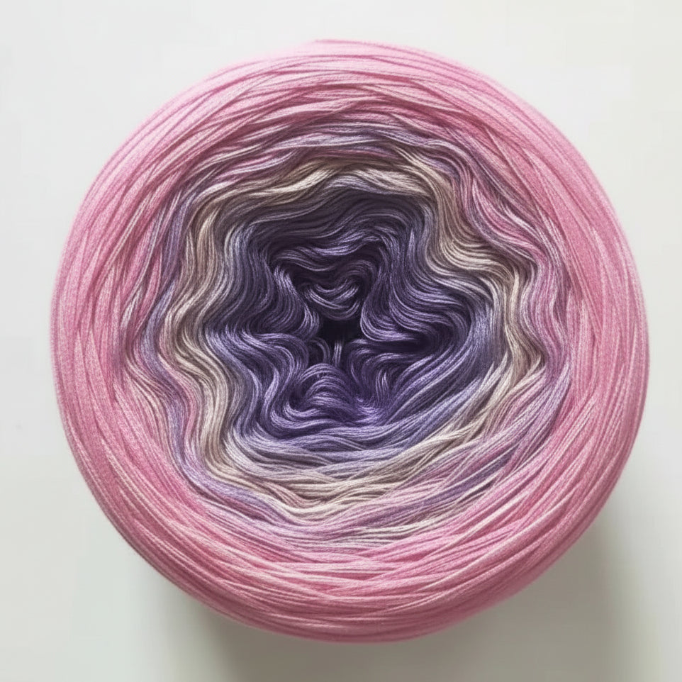 Mercerised Cotton Ombre Rainbow MegaCake XXL 400g