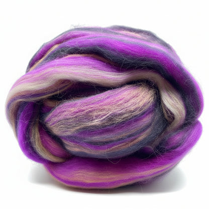 Deep Purple - Extrafine Merino Wool Roving 150g