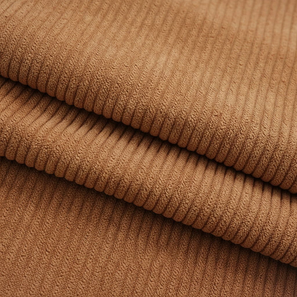 Tissu velours côtelé en polyester de qualité supérieure (350 g/m²)