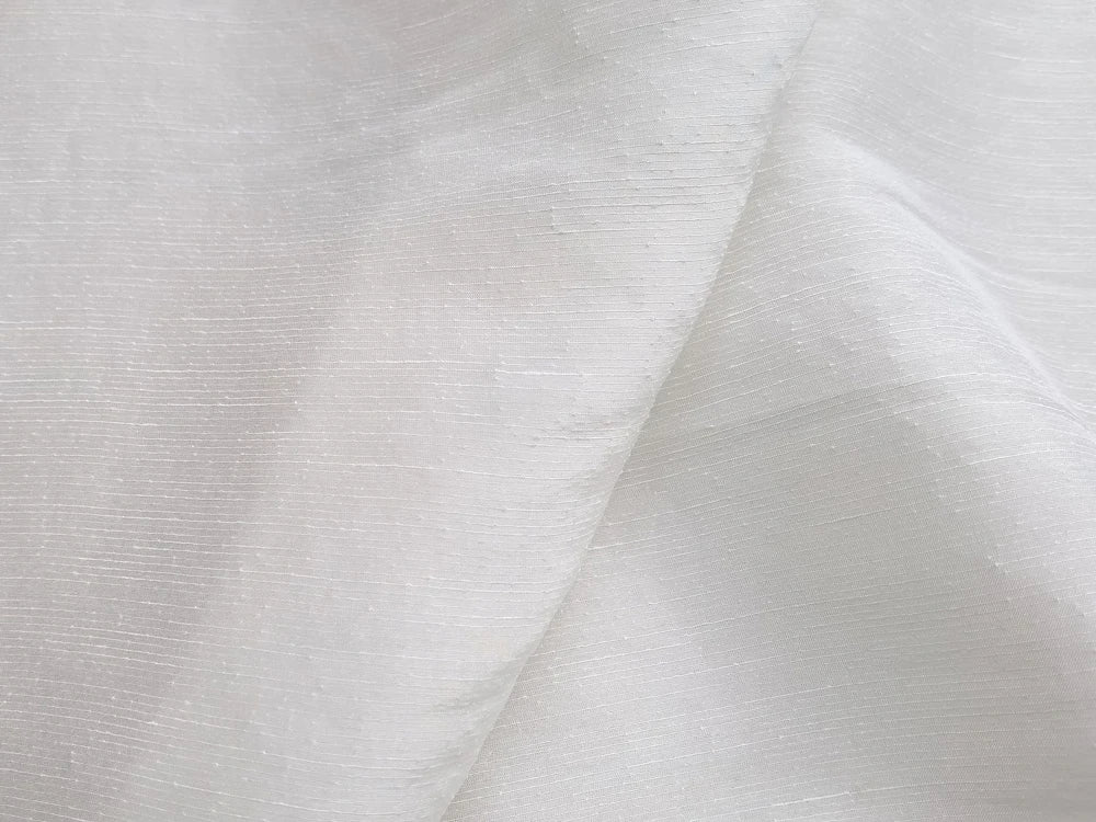 Mulberry Silk Linen Fabric White