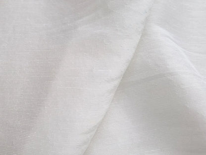 Mulberry Silk Linen Fabric White