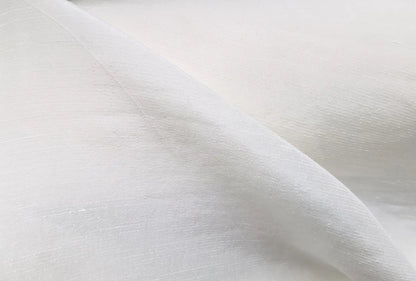 Mulberry Silk Linen Fabric White