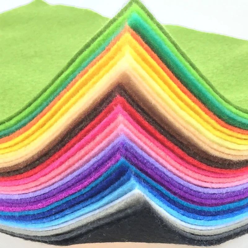 Soft Woolblend Felt Fabric Sheets 40 Colours