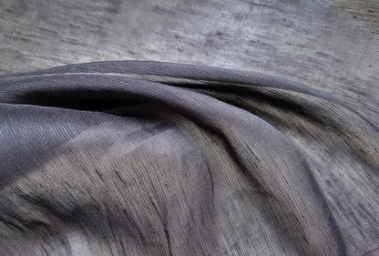 Mulberry Silk Linen Fabric Black