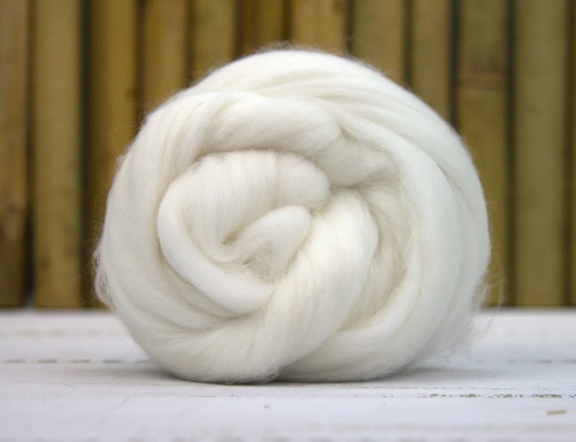 Undyed Merino Wool Roving 23 Micron 1kg