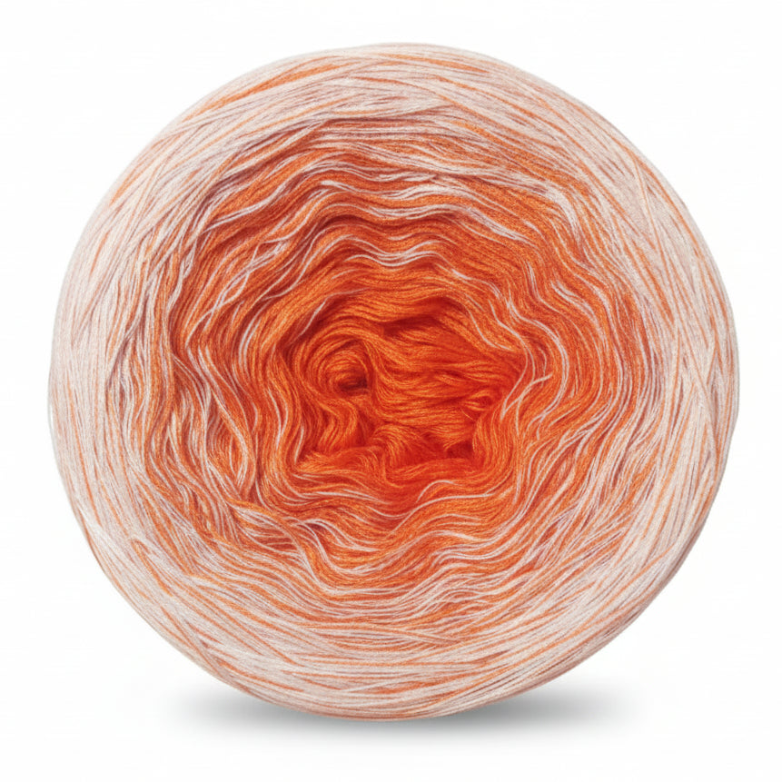 Mercerised Cotton Ombre Rainbow MegaCake XXL 400g