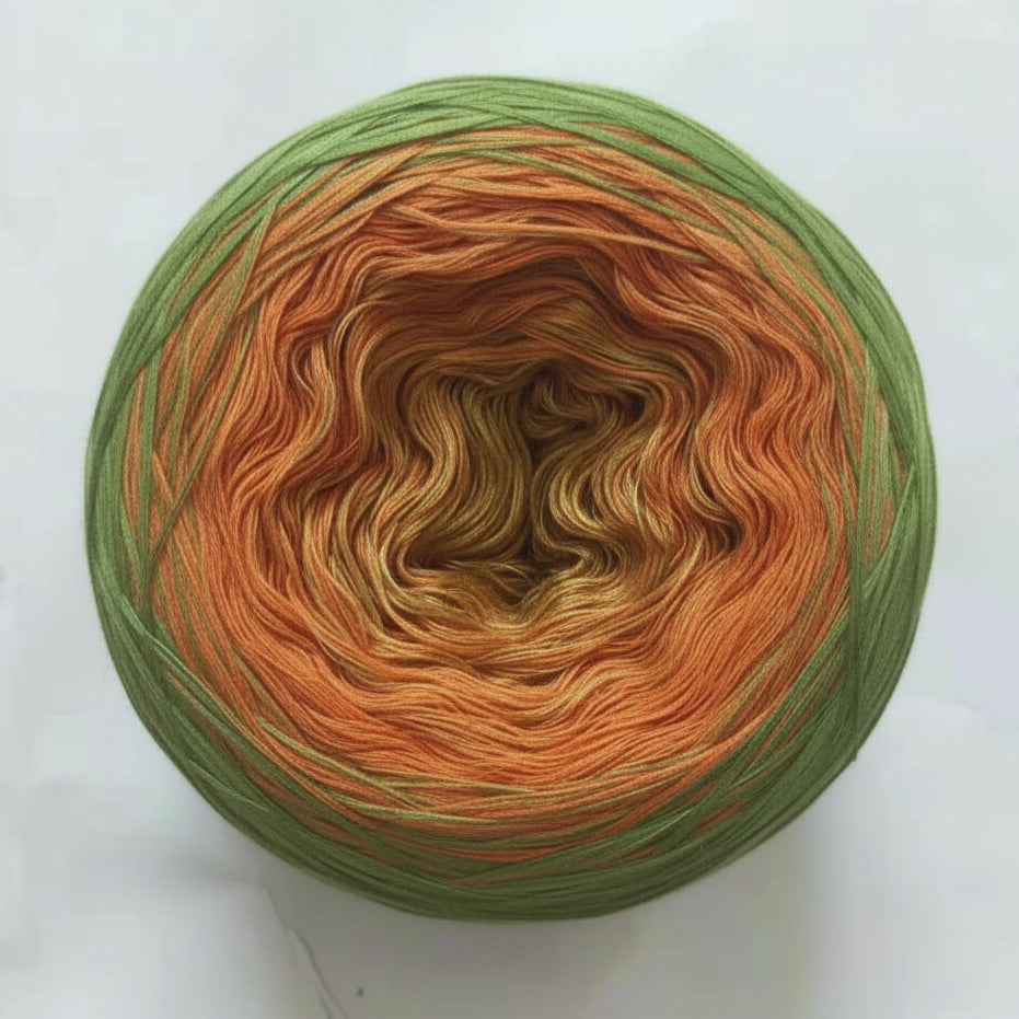 Mercerised Cotton Ombre Rainbow MegaCake XXL 400g