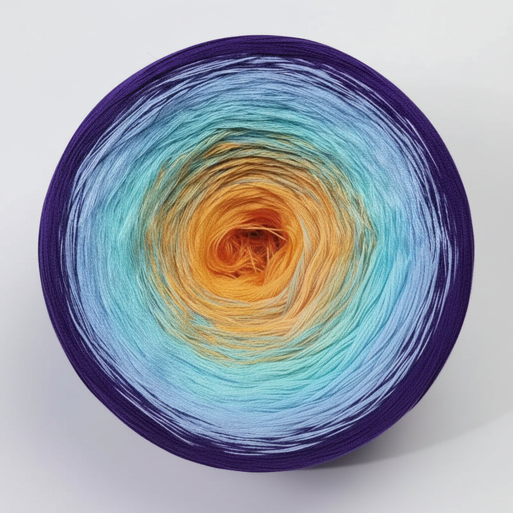 Organic Cotton Ombre Rainbow Cake XL 300g