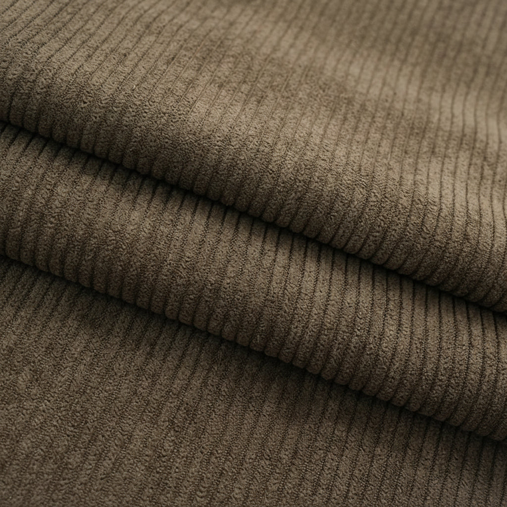 Tissu velours côtelé en polyester de qualité supérieure (350 g/m²)