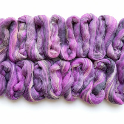 Deep Purple - Extrafine Merino Wool Roving 150g